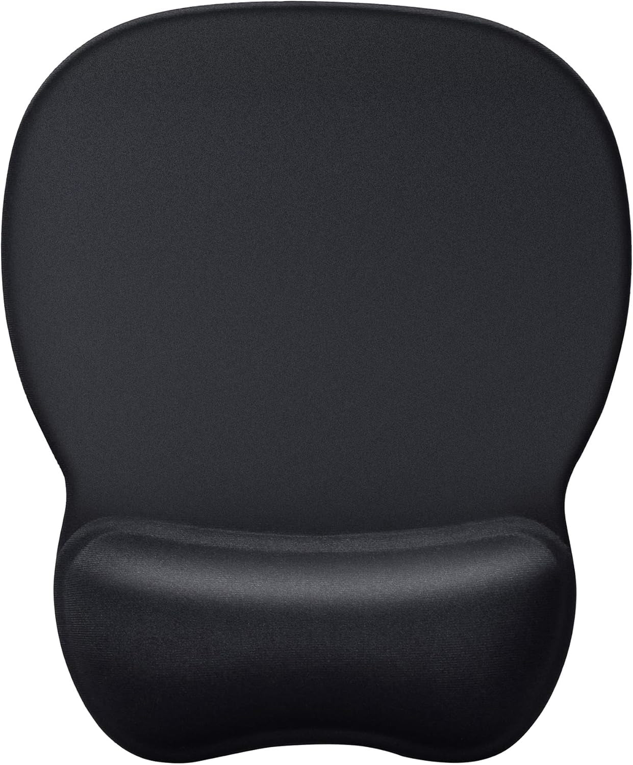 Ergonomic Mouse Pad with Gel Wrist Rest, Comfortable Mousepad with Smooth Wrist Support Surface and Non-Slip PU Base for Pain Relief, Computer, Laptop, Office & Home, 9.4 X 8.1 In, Black Color