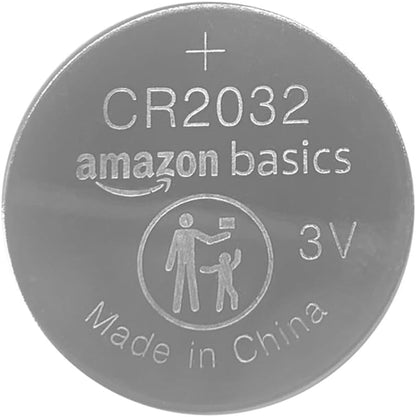 4-Pack CR2032 Lithium Coin Cell Battery, Compatible with Airtag, 3 Volt, Long Lasting Power, Mercury-Free